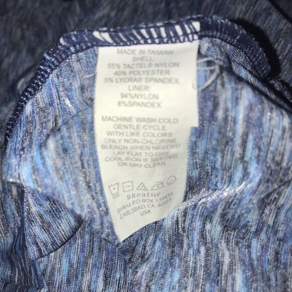 prAna Dresses XS Athletic Amaya Spacedye Purple & Blue Tank Shelf‎ Bra Lot Of 2 - Picture 4 of 12